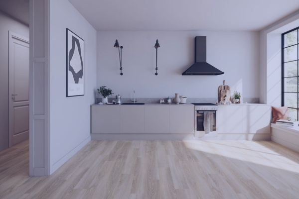 Professional laminate flooring installation in Edmonton residence